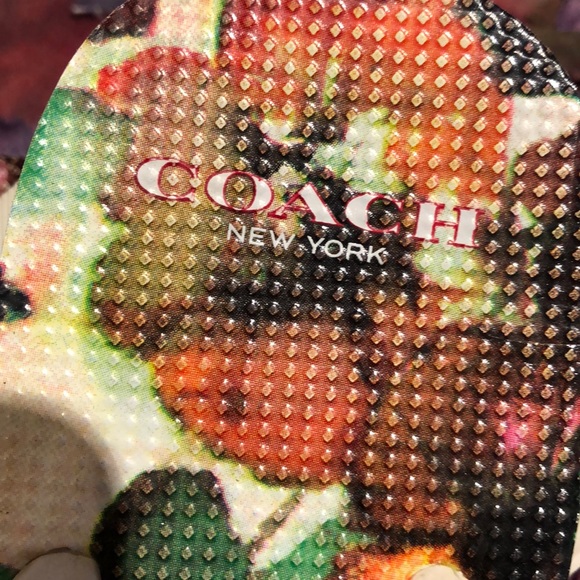 COACH Flowered Flip Flops - Picture 3 of 4